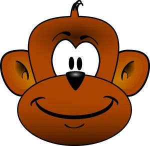 Cartoon Monkey Face PNG image