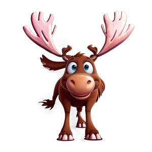Cartoon Moose Character PNG 05242024 PNG