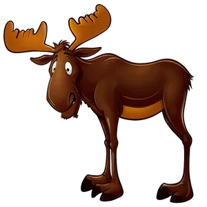 Cartoon Moose Character Png Paa93 PNG image