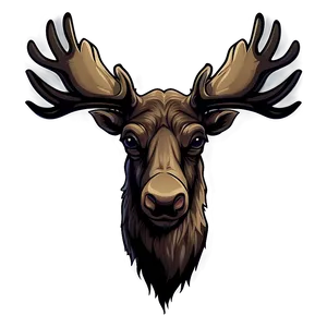 Cartoon Moose Head Graphic PNG 53 PNG