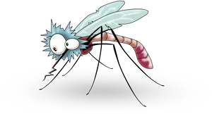 Cartoon Mosquito Illustration PNG image