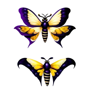 Cartoon Moth Character PNG 83