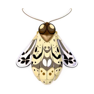 Cartoon Moth Character PNG Qvj