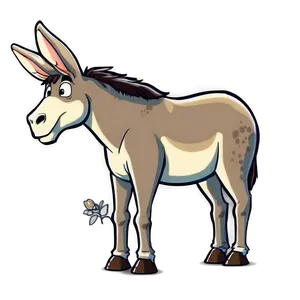 Cartoon Mule Character Png 06292024 PNG image