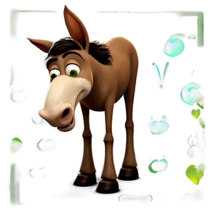 Cartoon Mule Character Png 06292024 PNG image