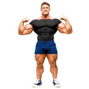 Cartoon Muscle Man PNG Kuw83