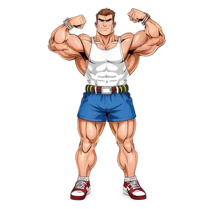 Cartoon Muscle Man Png Xhg PNG image