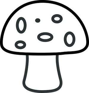Cartoon Mushroom Graphic