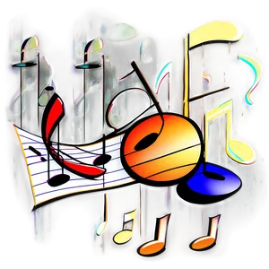 Cartoon Music Clipart Png 06272024 PNG image