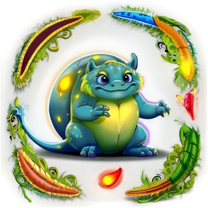 Cartoon Mystical Creatures PNG 05062024