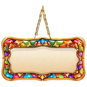 Cartoon Name Plate PNG Yqn