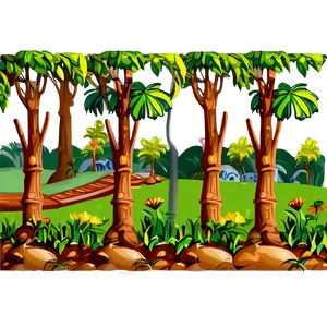 Cartoon Nature Scenes PNG Jgx