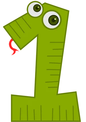Cartoon_ Number_ One_ Character PNG image