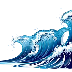 Cartoon Ocean Wave PNG Nne3 PNG