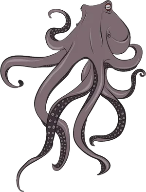 Cartoon Octopus Illustration
