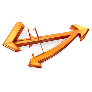 Cartoon Orange Arrow PNG 50 PNG