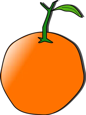 Cartoon Orange Graphic