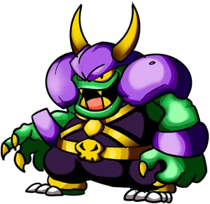 Cartoon Orc Warrior PNG