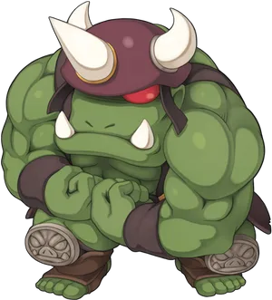 Cartoon Orc Warrior PNG