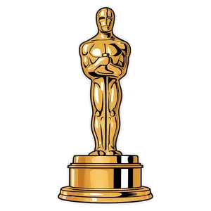 Cartoon Oscar Award PNG 06202024