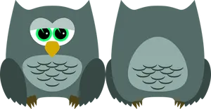 Cartoon Owl Before After Illustration PNG image