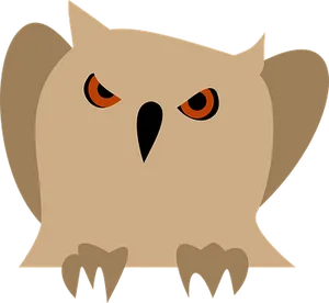 Cartoon_ Owl_ Vector_ Graphic PNG image