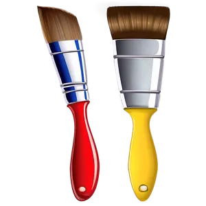 Cartoon Paint Brush PNG Dua4