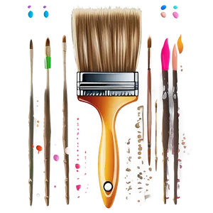 Cartoon Paint Brush PNG Wqr