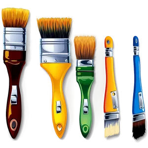 Cartoon Paint Brushes PNG Rri PNG