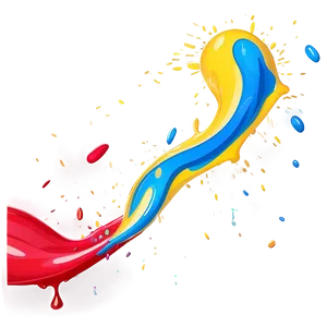 Cartoon Paint Splash PNG 05242024
