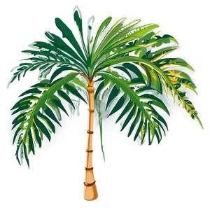 Cartoon Palm Leaves Png 05252024 PNG image