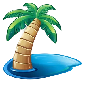 Cartoon Palm Tree For Kids PNG 06212024