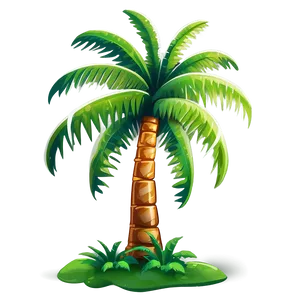 Cartoon Palm Tree For Kids PNG 06212024