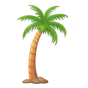 Cartoon Palm Tree Illustration Png 14 PNG image