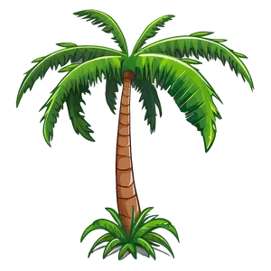 Cartoon Palm Tree Illustration Png Ulq PNG image