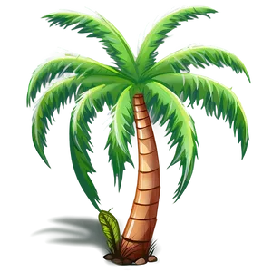 Cartoon Palm Tree With Shades PNG 10 PNG