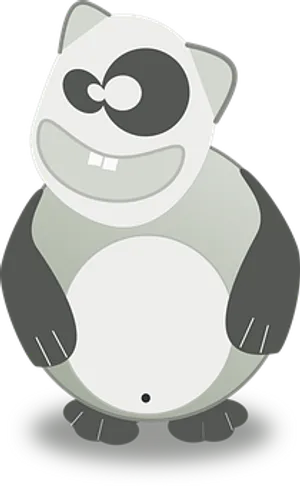 Cartoon Panda Bear Graphic PNG image