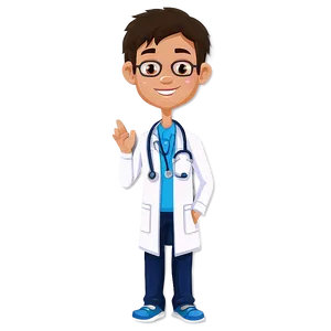 Cartoon Pediatrician Doctor Png 06262024 PNG image