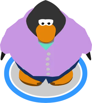 Cartoon Penguin Character Illustration PNG image