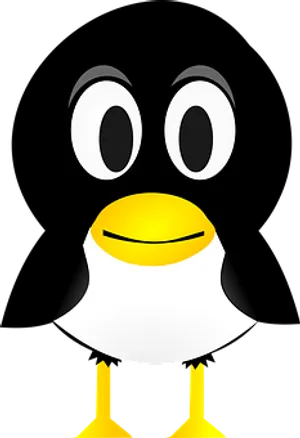 Cartoon Penguin Portrait