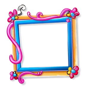 Cartoon Photo Frame PNG 05252024