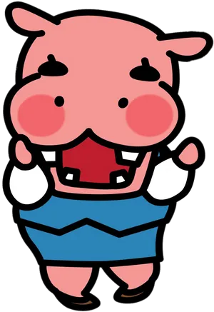 Cartoon Pig Character PNG image