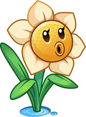 Cartoon Pig Nose Flower Character