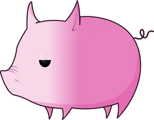 Cartoon Pig Side View.png PNG image