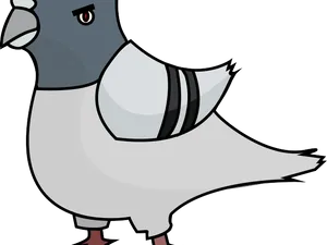 Cartoon Pigeon Illustration PNG