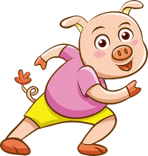 Cartoon Pigin Clothes