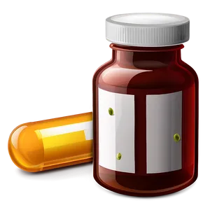 Cartoon Pill Bottle Png Cti PNG image