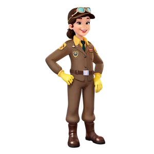 Cartoon Pilot Character Png 06252024 PNG image