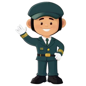 Cartoon Pilot Character Png 88 PNG image