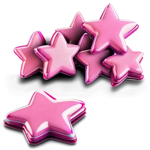 Cartoon Pink Stars PNG Cik56 PNG